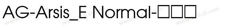 AG-Arsis_E Normal字体转换